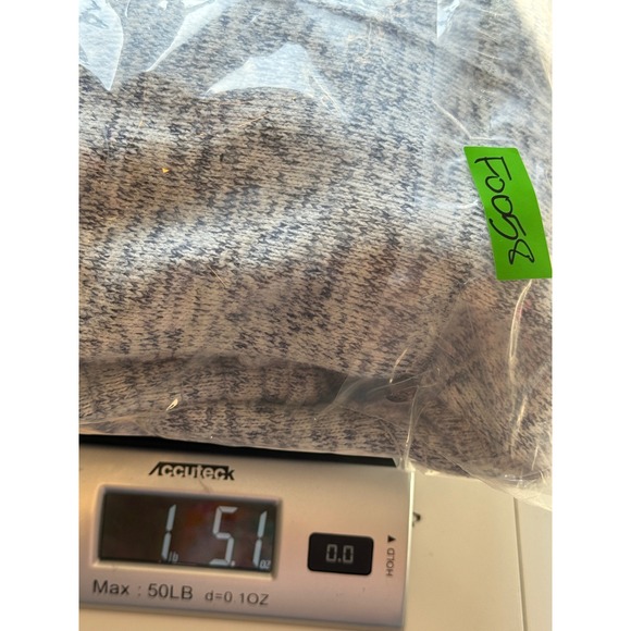 Thread & Supply Full Zip Up Jacket Women's‎ S Blue/Gray Knit Thumb Hole Pockets - Picture 10 of 10